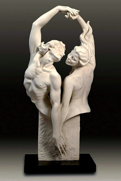 Gaylord Ho - Dance of Passion Parian Sculpture